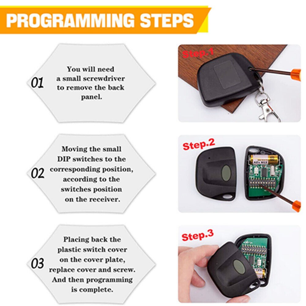 Multi-Code 3089 308911 Gate Garage Door Opener Remote Control 10 DIP Code 300MHz