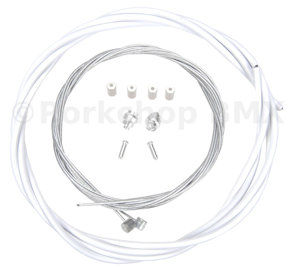 Premium Bicycle Brake Cable Kit for BMX/MTB - WHITE