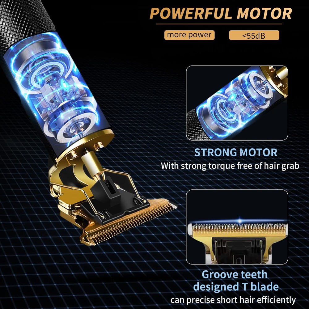 Hair Trimmer for Men, Black with Ear Spoon Tool, With Tool