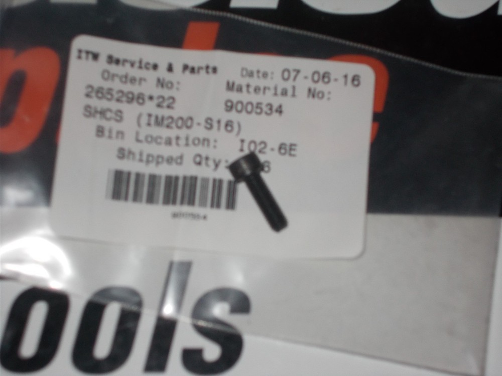 Paslode Part # 900534 SHCS (IM200-S16)
