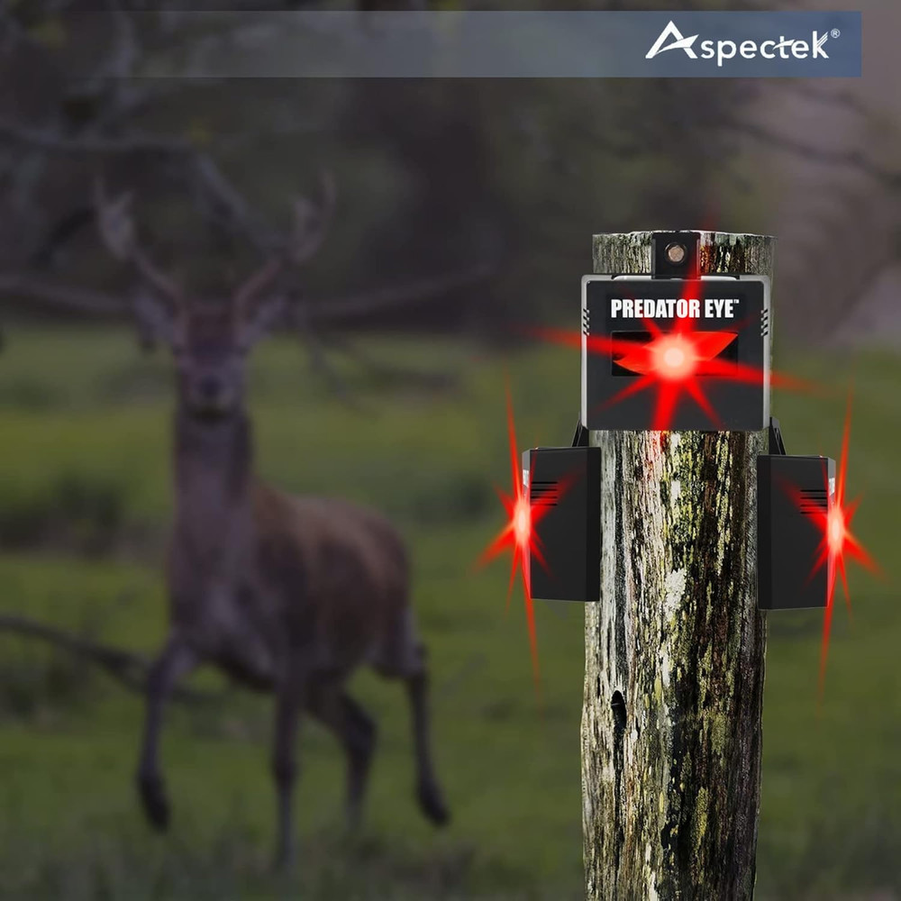 Solar-Powered Night Predator Eye Animal Deterrent Device