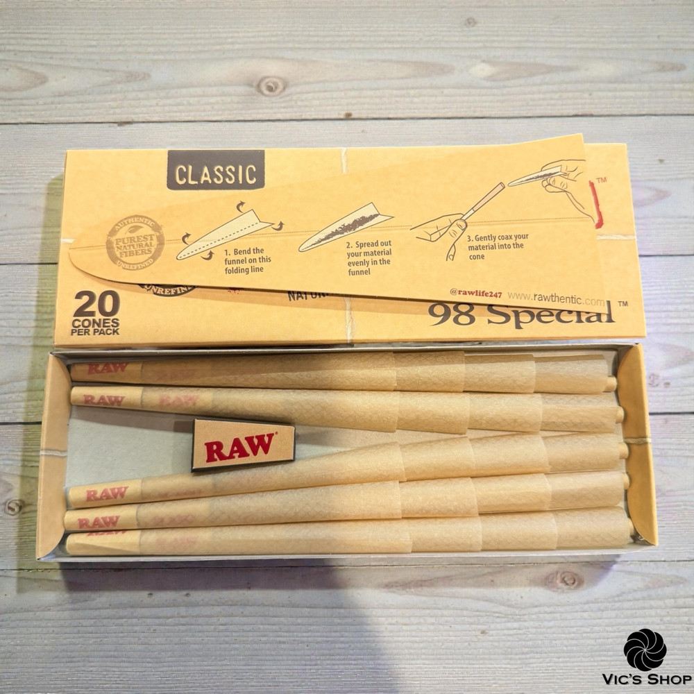 Raw Classic Cones 98 Special (20 Count Per Pack)