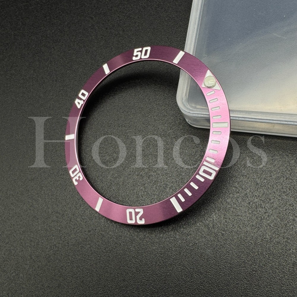 Replacement Aluminum Bezel Insert to fits for Rolex Sub 38 MM Pink Custom