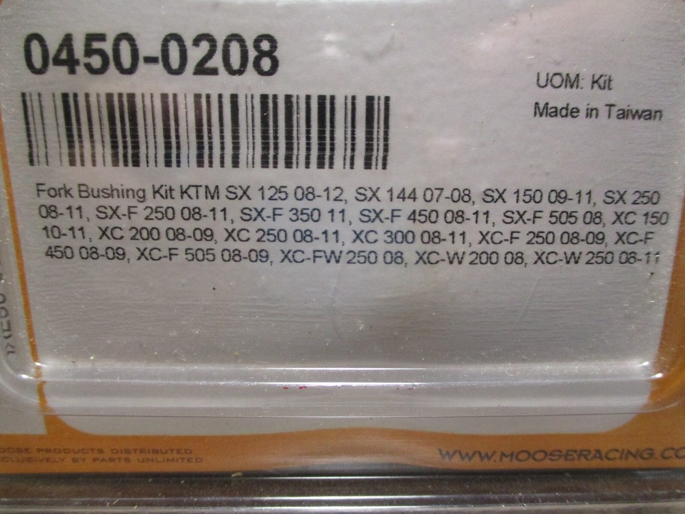 Moose Racing Fork Bushing Kit 0450-0208