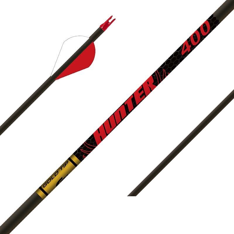 GOLD TIP HUNTER  w/ 2" VANES CARBON ARROWS- 1 DZ