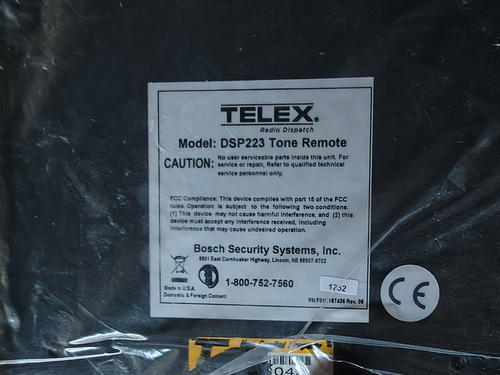 Telex DSP-223 Tone Remote Interface