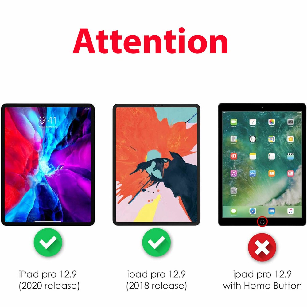 2 Pack For Apple iPad Pro 12.9 Tempered Screen Protector 2022/2021/2020 Release