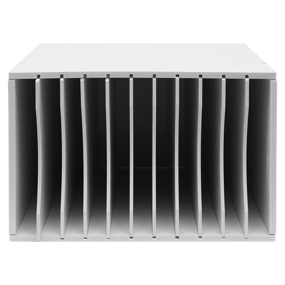 Document Organizer Vertical Desktop Sorter 11-Compartments Paper Storage Holder