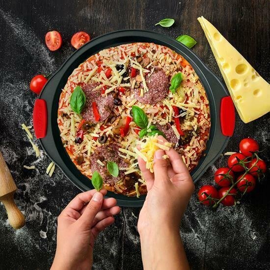 Nutrichef Steel Nonstick Bakeware, 8 Piece Set, Black Set NCSBS8S