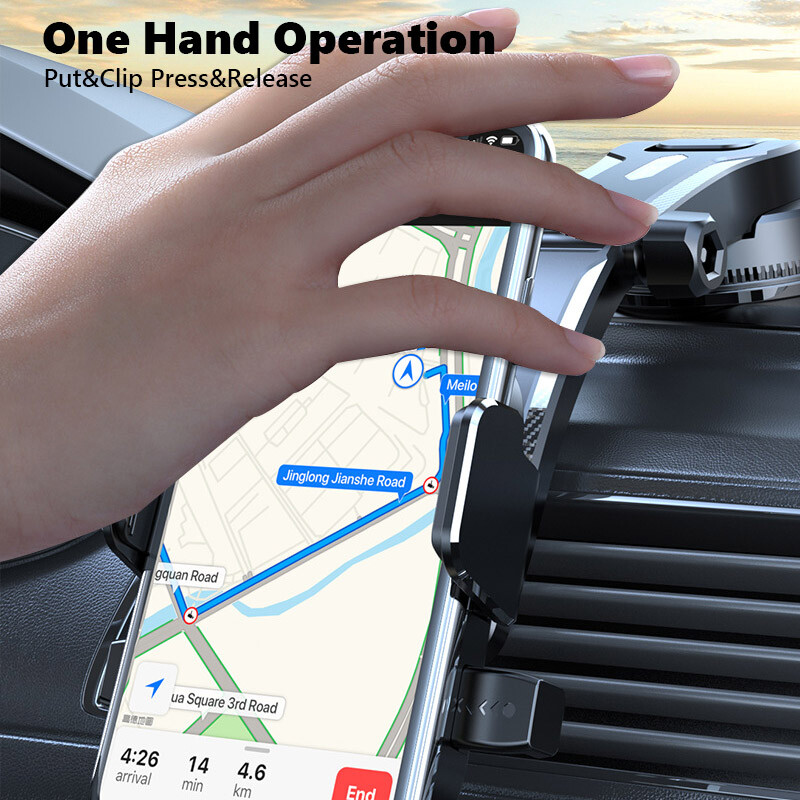 2024 New Style Car Phone Holder Dashboard Windshield Mount for iPhone Samsung