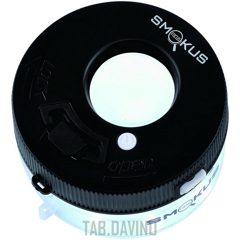 Smokus Focus Jetpack Black Airtight Container Magnification Led