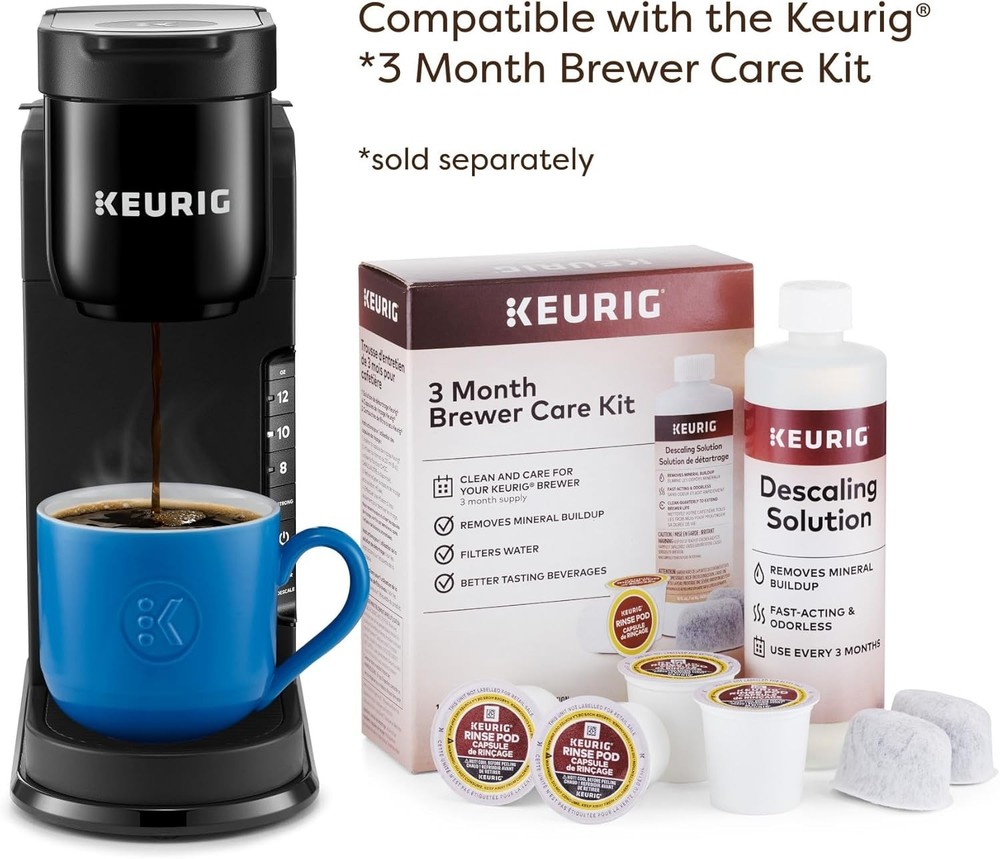 K-Express Single Serve K-Cup Pod Coffee Maker, 3 Brew Sizes, Strong Button Fe...