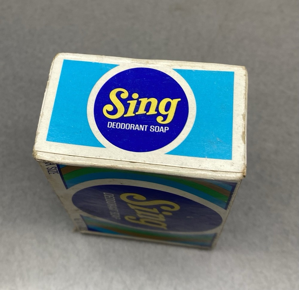 Vintage Box Of Sing Deodarent Soap Bar ~Bath Size