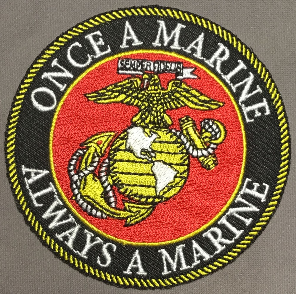 USMC Once A Marine  Always A Marine licensed patch