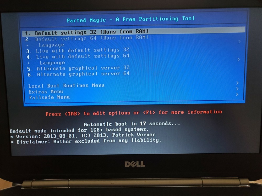 Parted Magic Live OS Linux/Windows Partition Manager 4G USB Stick