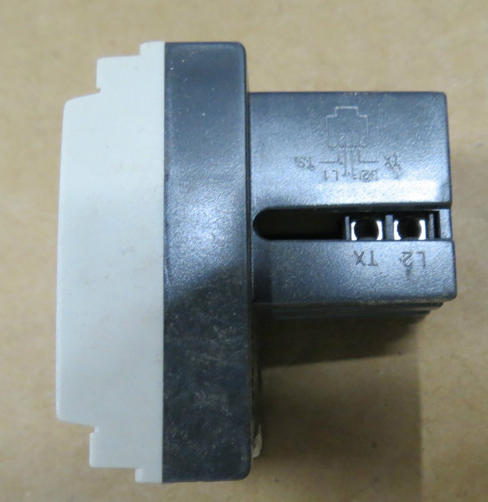 IDEA VIMAR RJ11 PHONE JACK CONNECTOR WHITE #16335.B