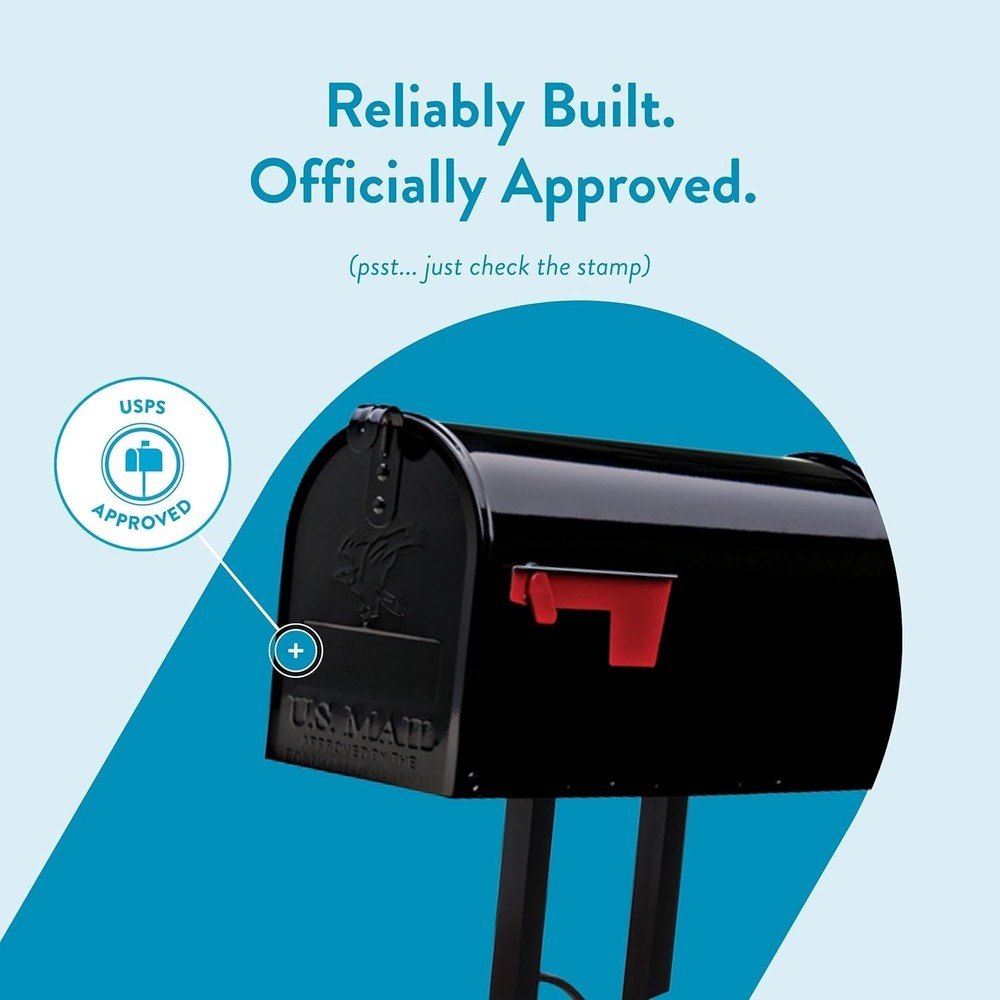Architectural Mailboxes Mailbox to Go Galvanized Steel Mailbox and Post Kit, MC1