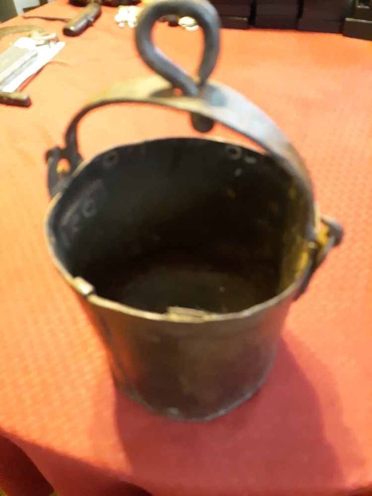confederate tar/sponge iron cannon bucket