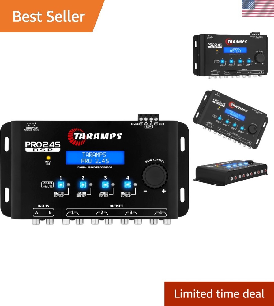 Full Digital Signal Processor with 15-Band EQ & Advanced Crossover Features