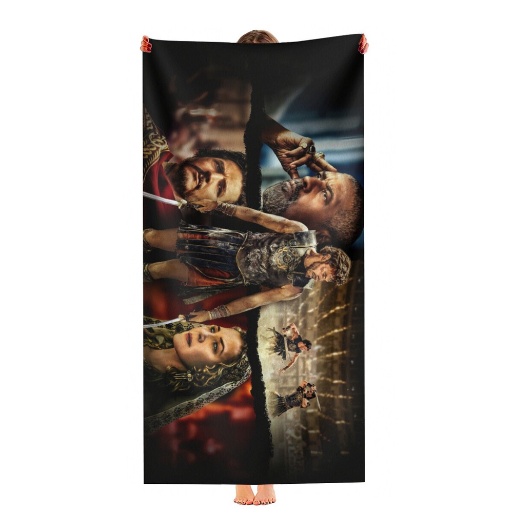 Gladiator Beach Towel Quick Drying Microfiber 30"x60" Birthday Gift