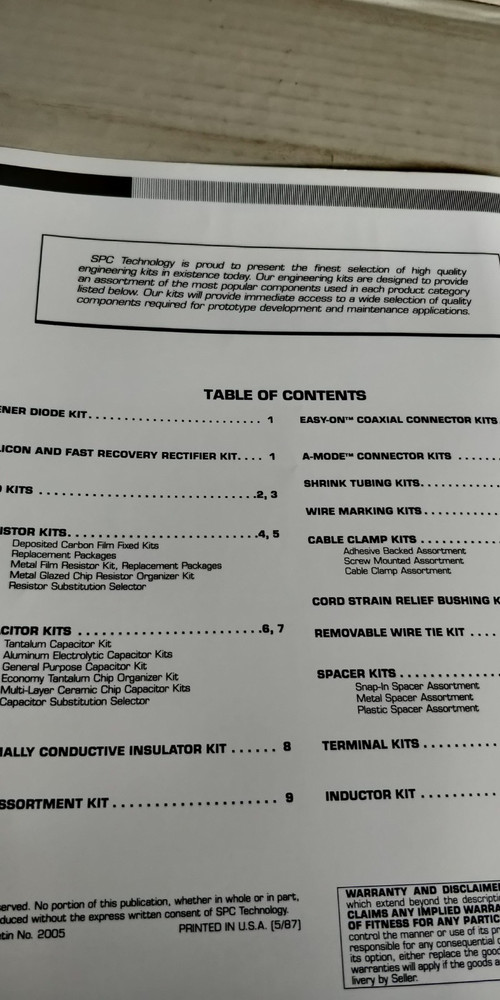 1987 SPC TECHNOLOGY Engineering Kits catalog C3