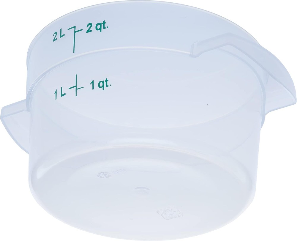 FoodService Products Storplus Round Food Storage Container with Stackable Design