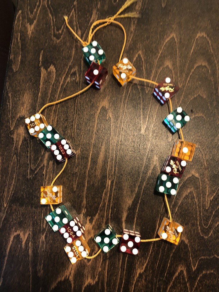 Vintage Casino Dice Necklace