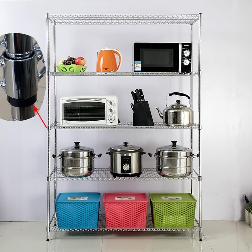 Replacement Wire Shelf Clips (52 Pcs) - Fits 1" Posts for Optimal Support