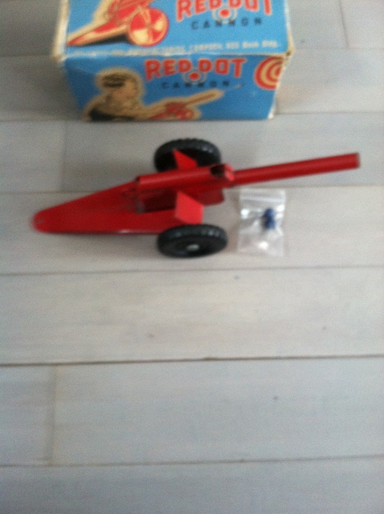 Vintage Red Dot Cannon with Original Box