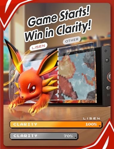 2 Pack Tempered Glass Screen Protector for Nintendo Switch - Auto-Dust Removal,