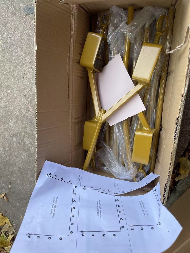 Adjustable Gold Tabletop Arch Stand