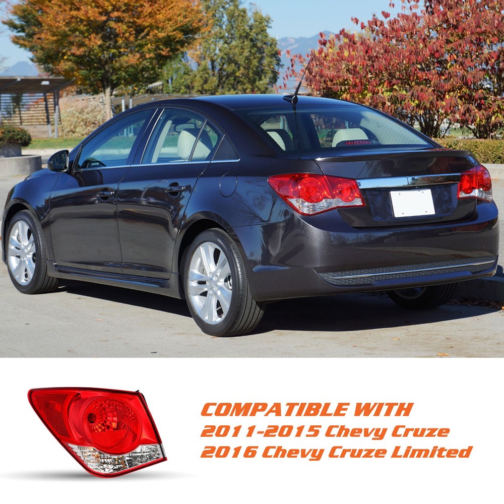 For 2011-2015 Chevy Cruze Outer Tail Light Driver Side Brake Lamp Replacement