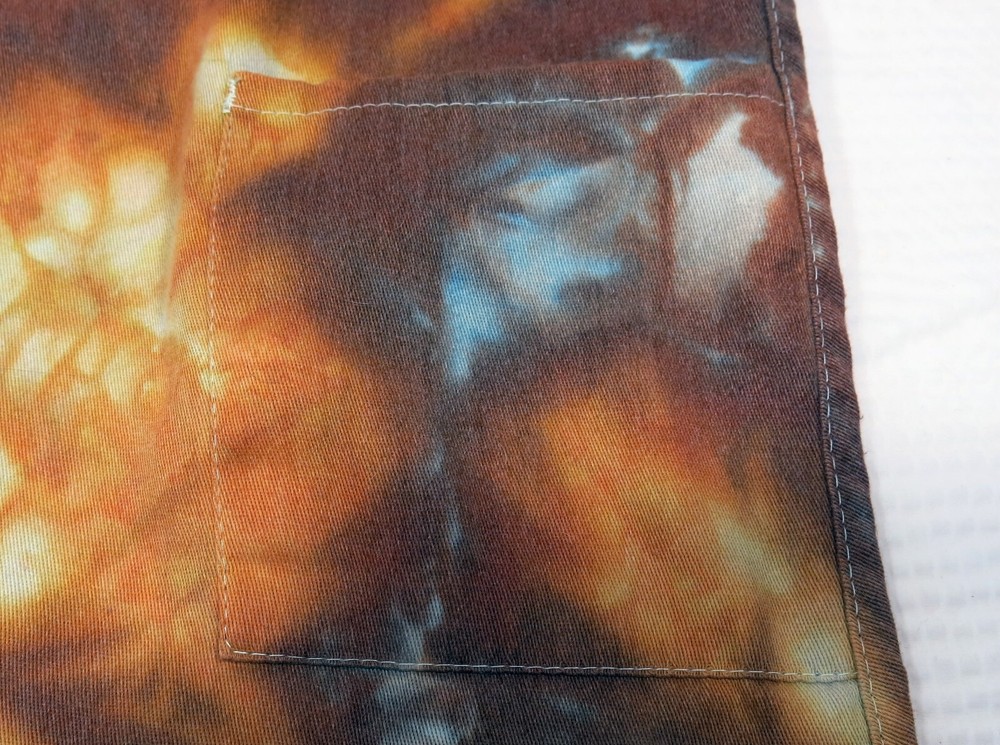 Embroidered Ice Dyed Give Thanks Apron Fall colors