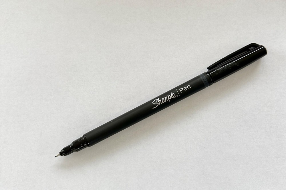 Sharpie 1976544 - Sharpie Pen Fine Stylo Point Black -3 count