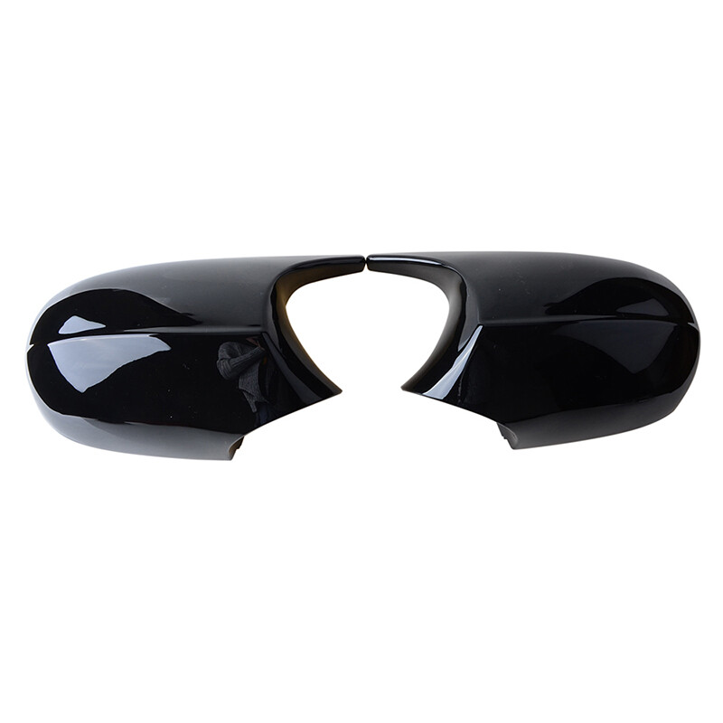 Pair Gloss Black Mirror Cover Caps M Style For BMW E90 E91 E92 E93 LCI 08-13