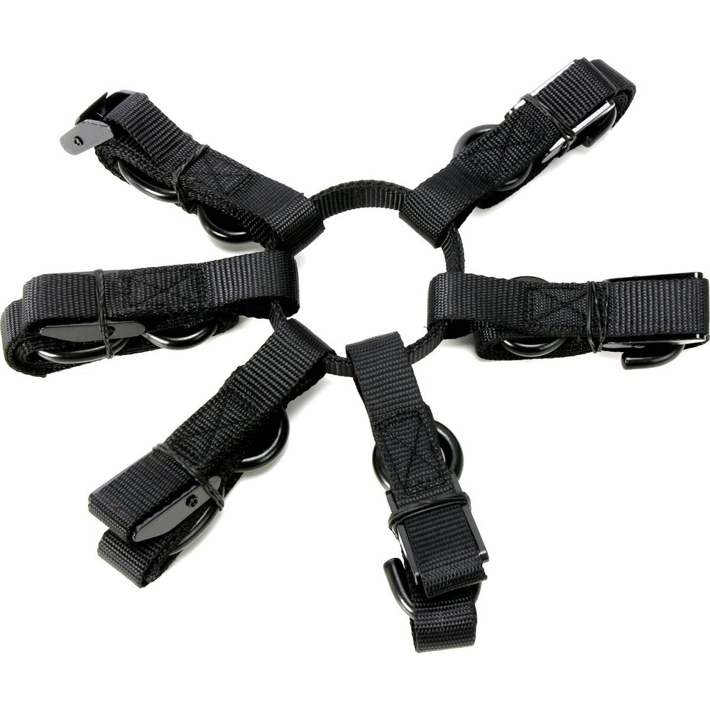 Moose Black Cargo Straps - O10-6745
