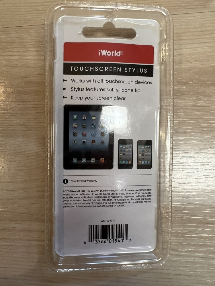 iWorld Stylus Black And Silver - 2pack