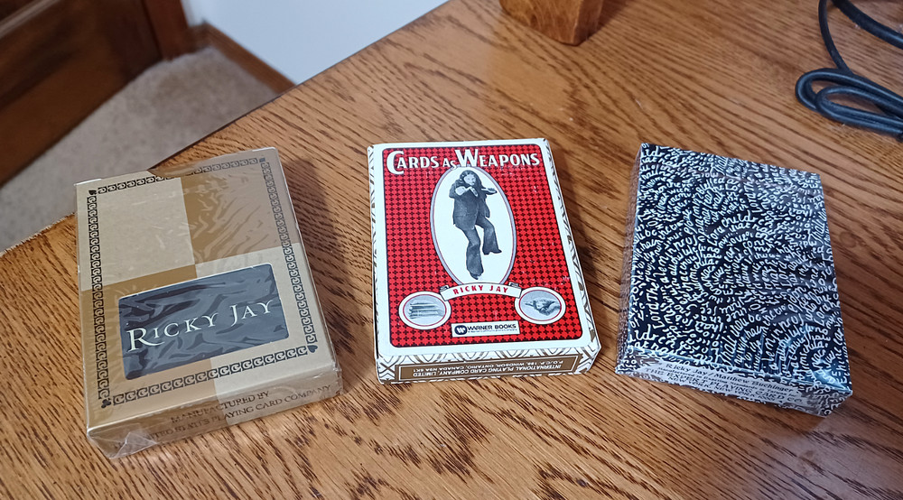 Three Ricky Jay Decks