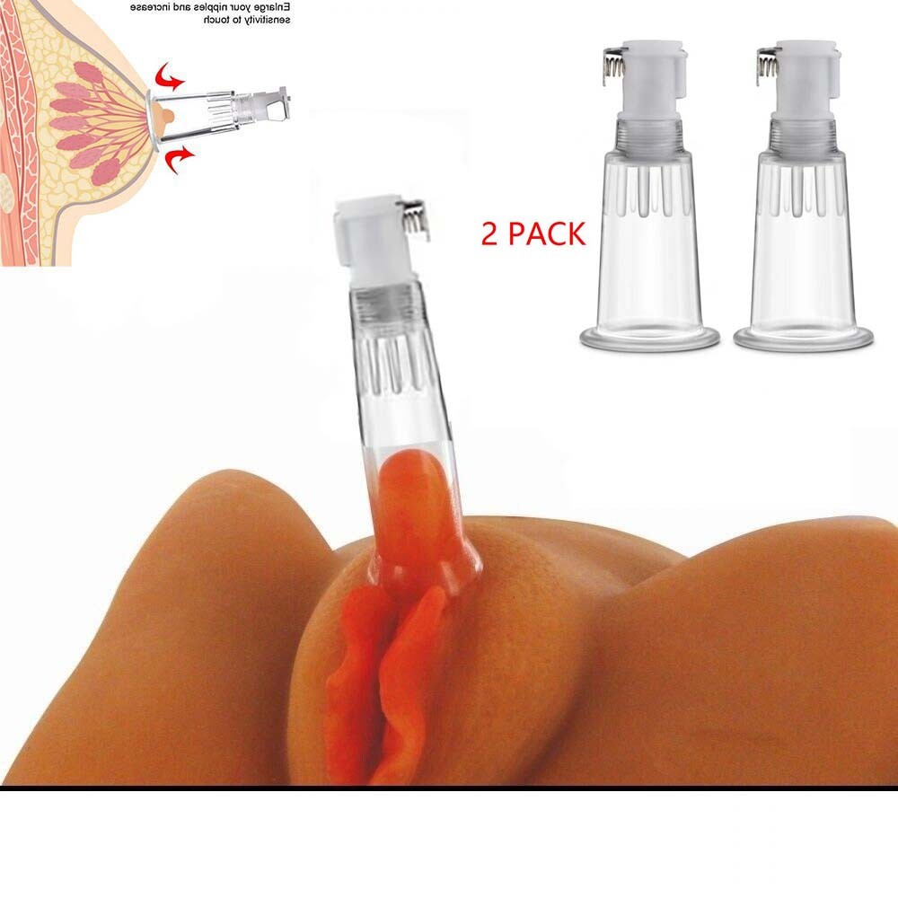 2PCS-Nipple-Clit-Clitoral-Pump-Cylinders-Increase-Sensitivity-Vacuum-Suction