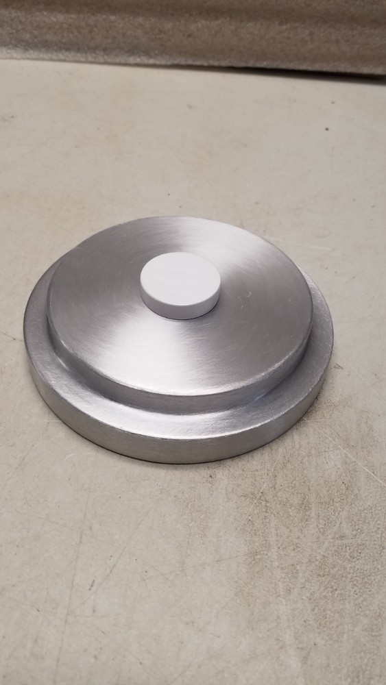 6" Round Brushed Aluminum Disk (C)
