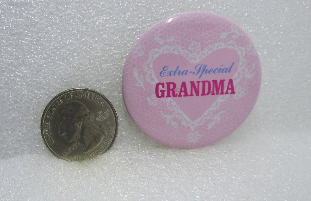 Extra Special Grandma Carlton Cards Button Pin