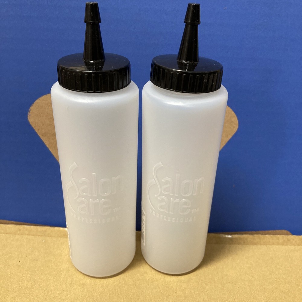 8oz Salon Care Graduated Applicator Bottle 2pk