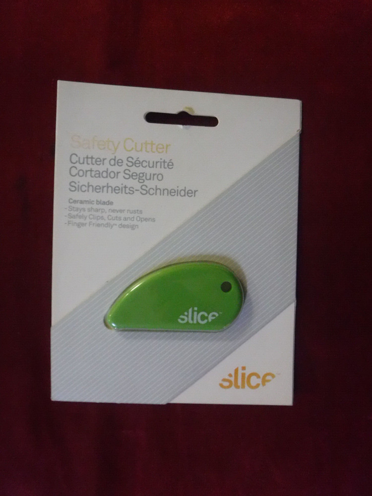 NEW! Slice Safety Cutter Ceramic Blade Knife Cutting Tool Stays Sharp FREE SHIP