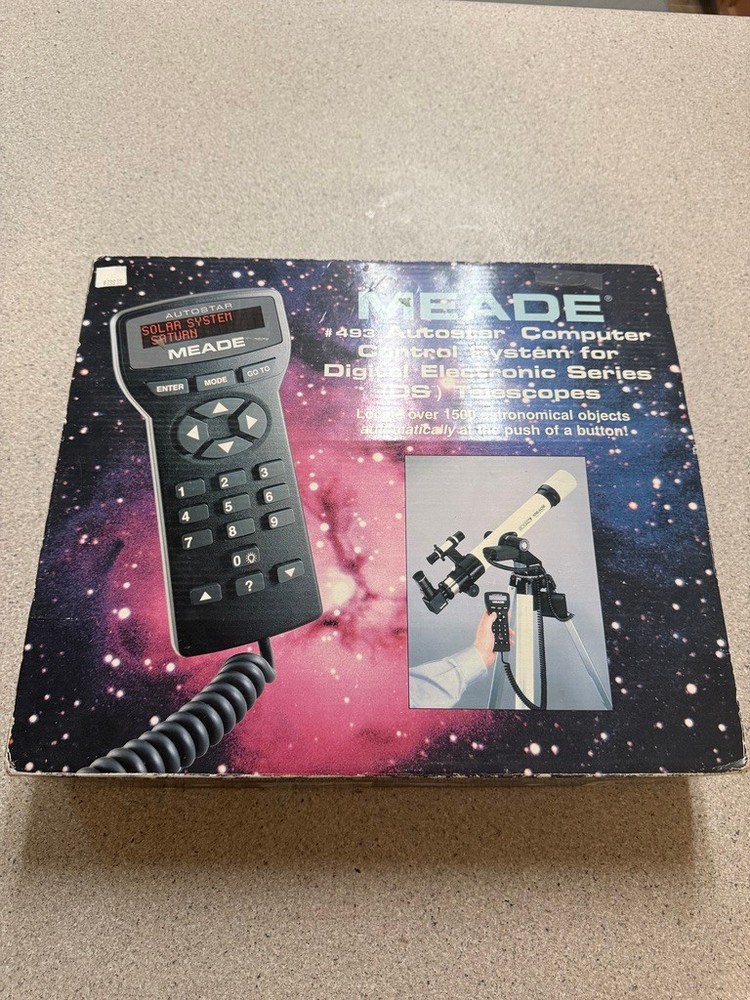 Meade #493 Autostar Telescope Computer Controller System Digital telesc Open Box