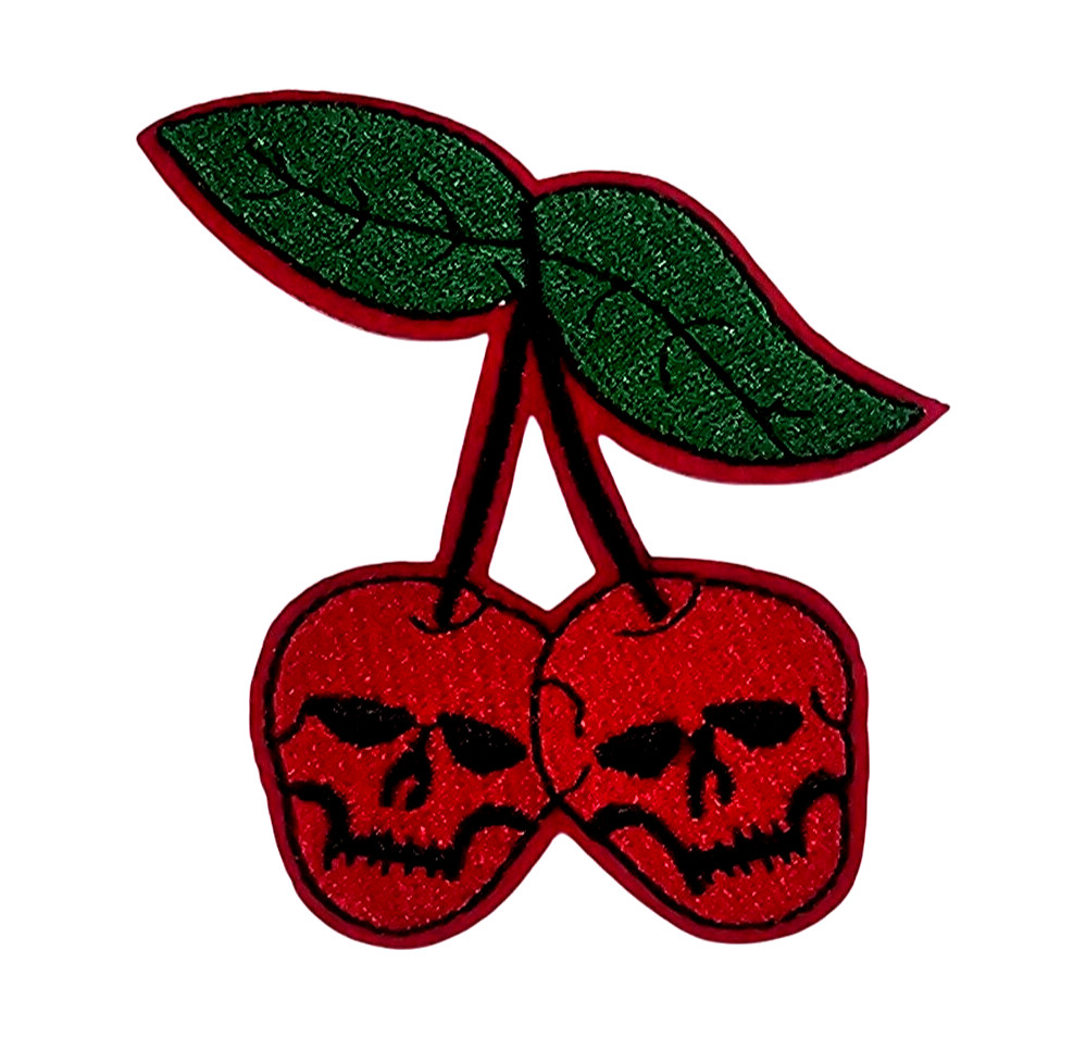 Skull Cherry - Embroidered Patch