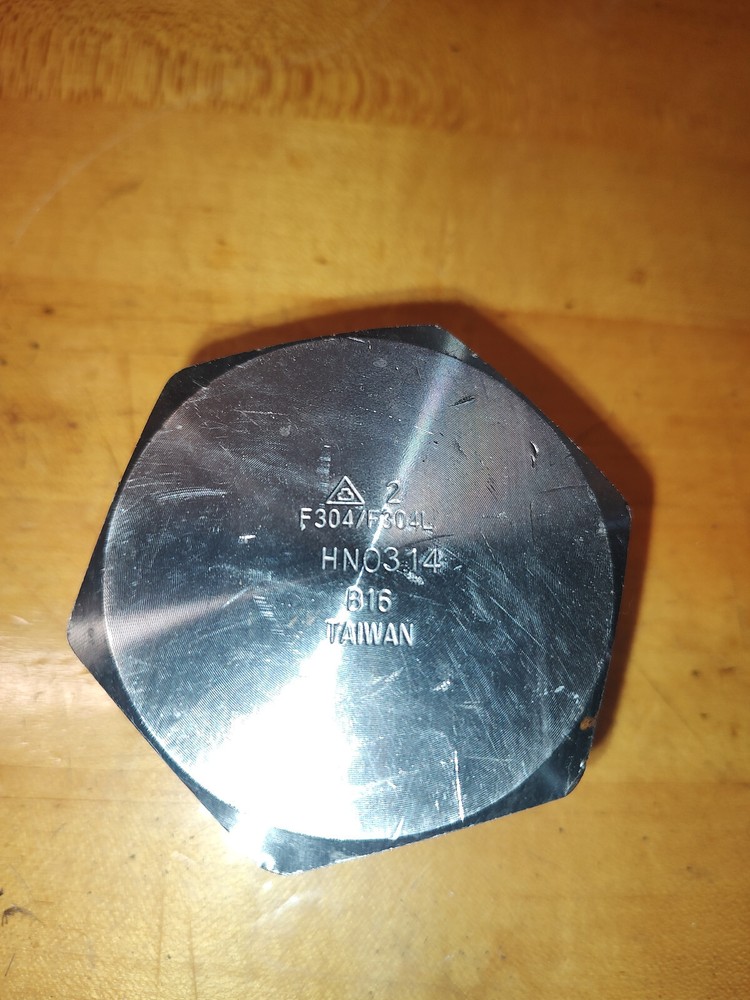 2"  Hex Head Plug, 304 SS,2", MNPT, Class 3000