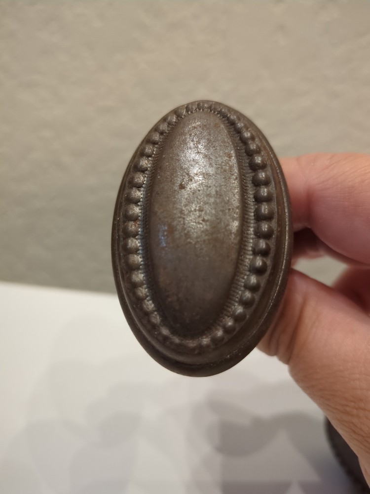 Vintage Oval Door Knob Set