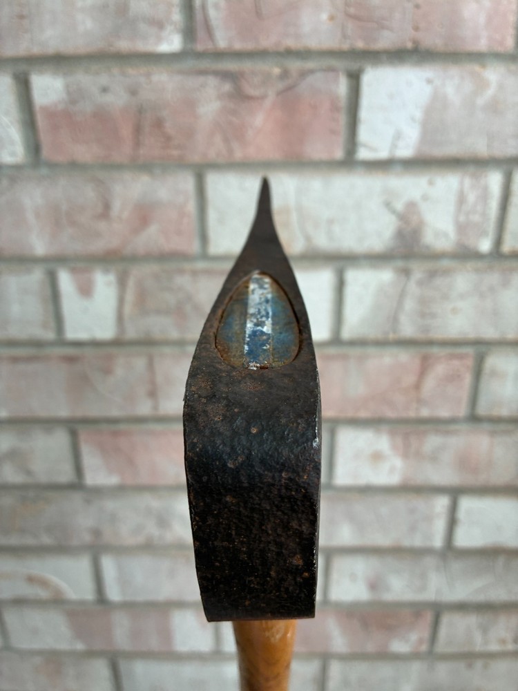 Vintage Collins Commander Single Bit Axe Phantom Bevel 34in Hickory Handle Decal