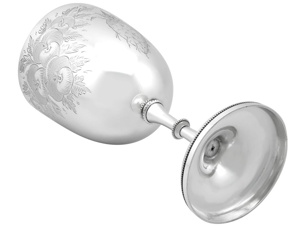 Antique Victorian Sterling Silver Goblet (1880)