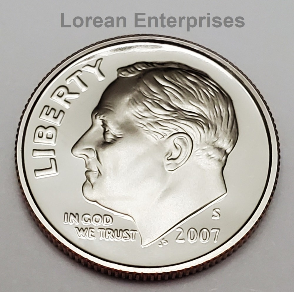 2007 S Roosevelt Dime CLAD ✼ PROOF✼